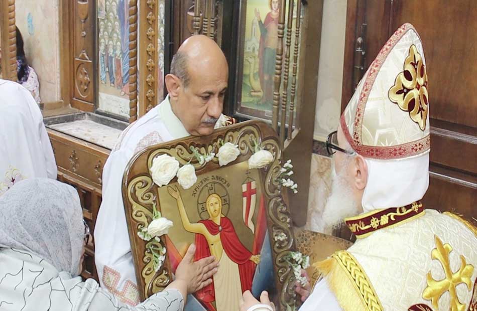 صلاة قداس عيد القيامة  بكفر الشيخ