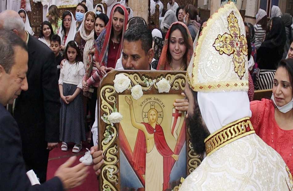 صلاة قداس عيد القيامة  بكفر الشيخ