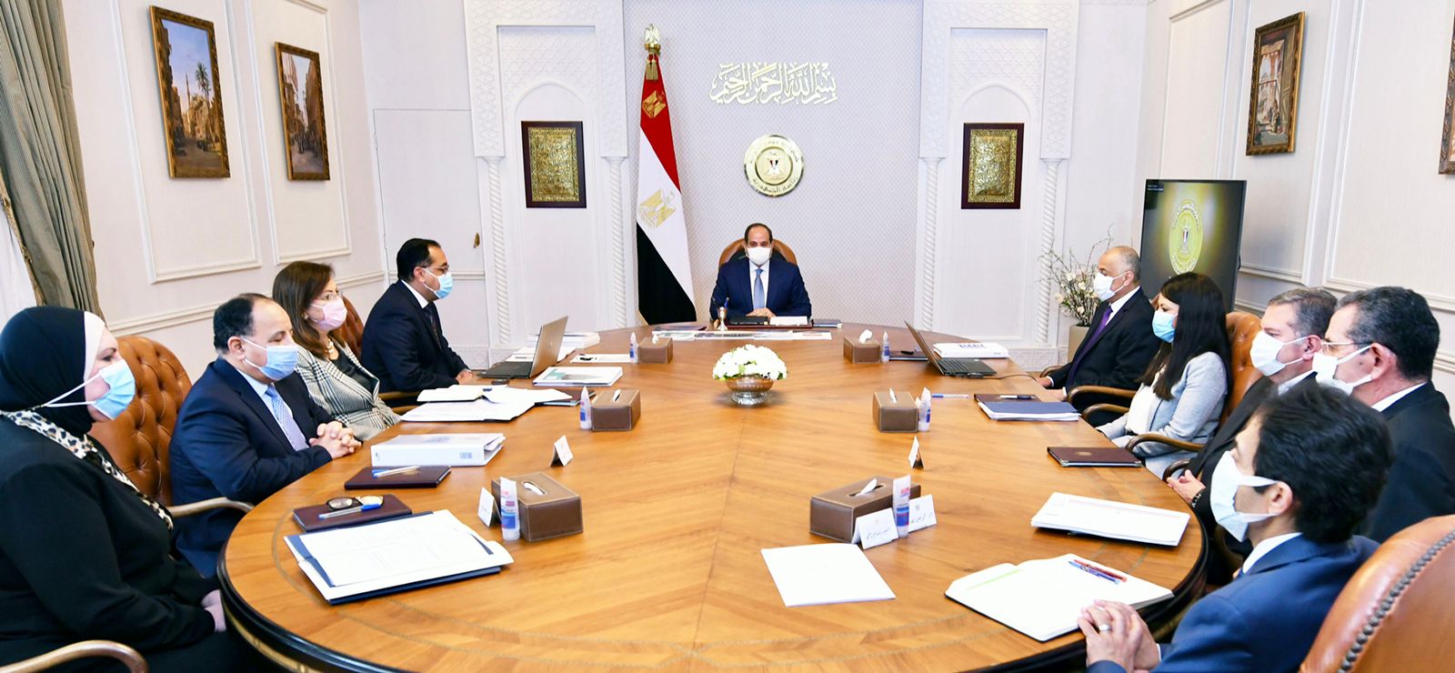بسام راضي الرئيس السيسي يجتمع مع المجموعة الوزارية الاقتصادية