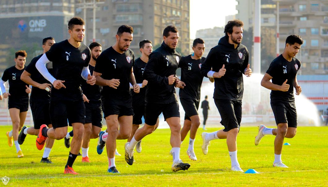 تدريبات بدنية للاعبي الزمالك تحت إشراف ;سوزا;