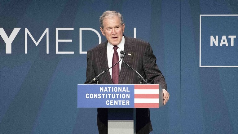 ;لا تؤاخذوني عمري  عاما; لسان بوش الابن يفضحه وينطق بحقيقة ما جرى في العراق