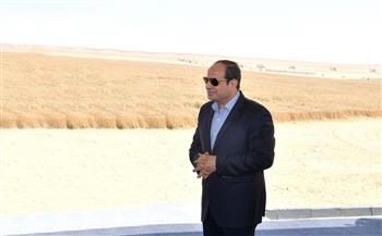   المتحدث الرئاسي ينشر صور افتتاح الرئيس السيسي مشروع مستقبل مصر للإنتاج الزراعي | صور