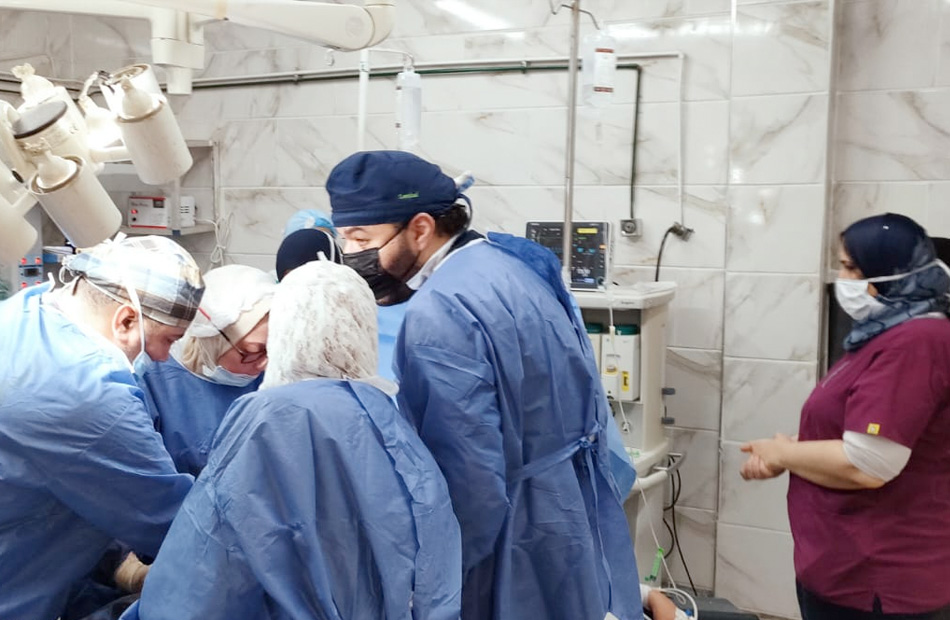 سيدة تضع  توائم في ولادة قيصرية بمستشفى المنشاوي العام في طنطا| صور