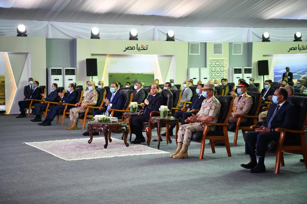  الرئيس السيسي يفتتاح مشروع مستقبل مصر للإنتاج الزراعي
