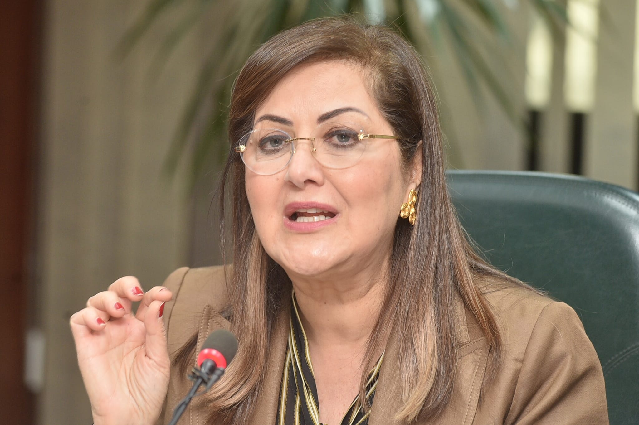 هالة السعيد وزيرة التخطيط في ندوة بوابة الأهرام 