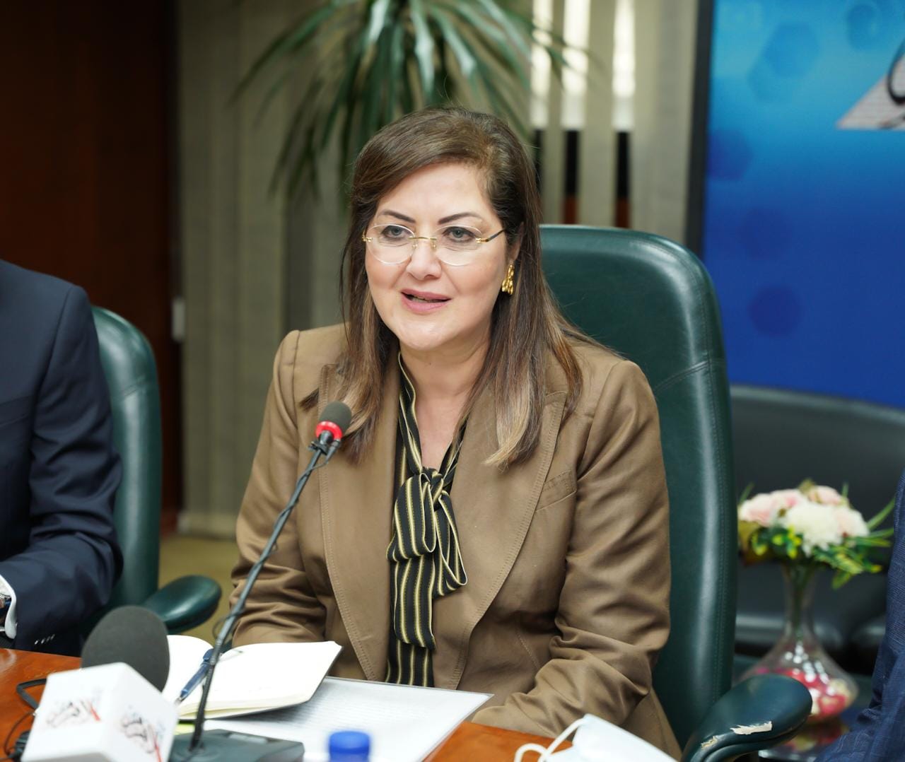 جانب من ندوة بوابة الأهرام مع وزيرة التخطيط 