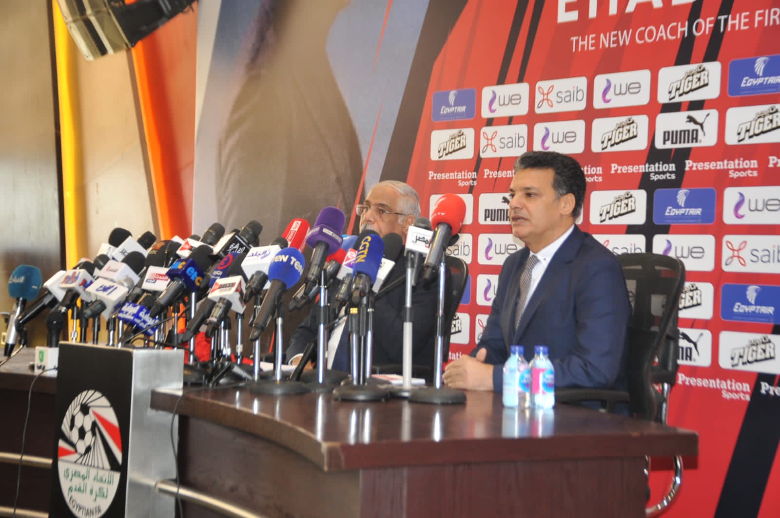 المؤتمر الصحفي لتقديم إيهاب جلال مدرب المنتخب الوطني الأول 