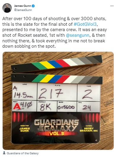 مخرج Guardians of the Galaxy 3 يودع السلسلة بمشهد صامت 