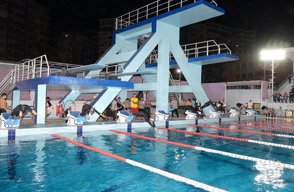 افتتاح حمام السباحة الرئيسي بالقرية الأولمبية بجامعة المنصورة بعد توقف 14  عامًا | صور - بوابة الأهرام