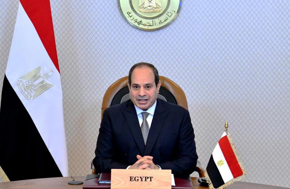 الرئيس السيسي العلاقات المصرية  الروسية وصلت إلى مرحلة متميزة 