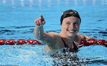 ليديكي تستعيد لقب الـ  متر حرة بمونديال السباحة