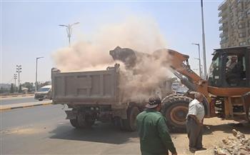   رفع  طن مخلفات من شوارع مركز المحمودية في محافظة البحيرة