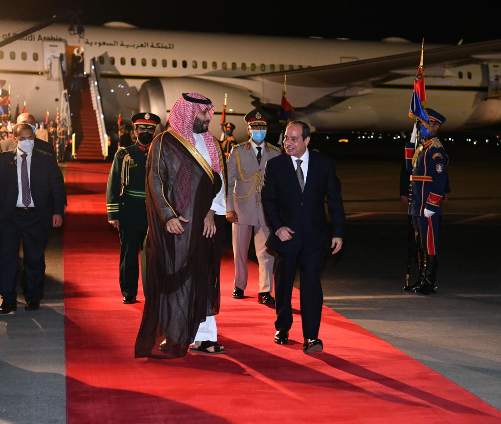 الرئيس السيسي يستقبل ولى العهد السعودي الأمير محمد بن سلمان