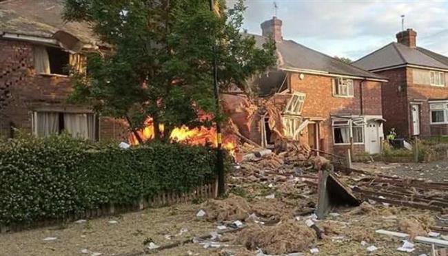 انفجار بمدينة برمنجهام الإنجليزية يتسبب في تدمير عدة منازل