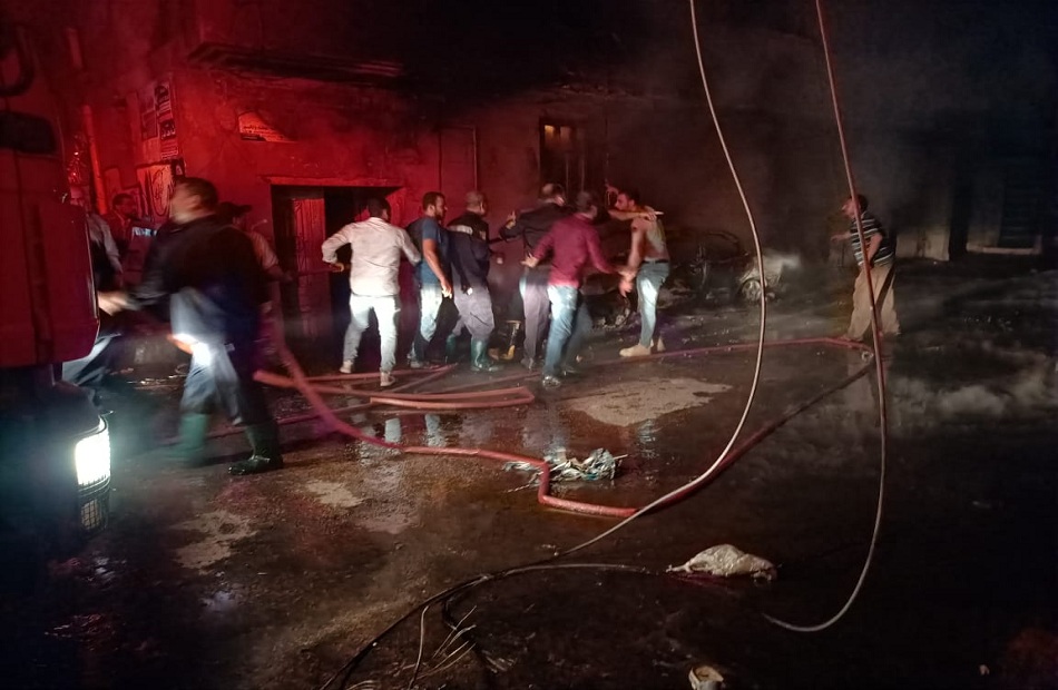 محافظ الغربية السيطرة على حريق  الإسفنج  بالمحلة ونقل  مصابين إلى المستشفى 