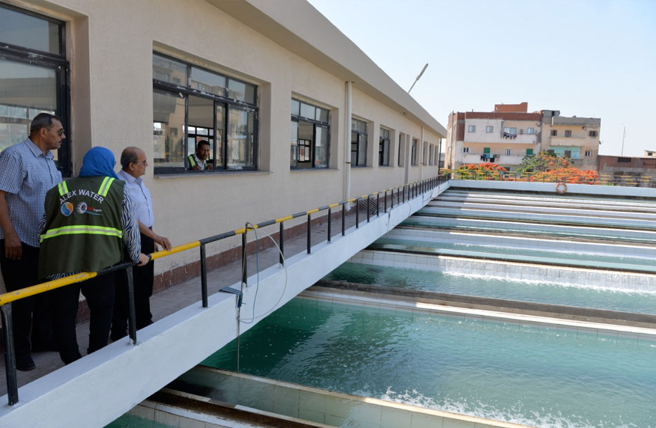 مياه الإسكندرية تتابع تجهيزات محطة النزهة لتجديد شهادة TSM | صور 