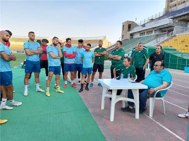 المقاولون العرب يحفز لاعبيه قبل مواجهة الزمالك