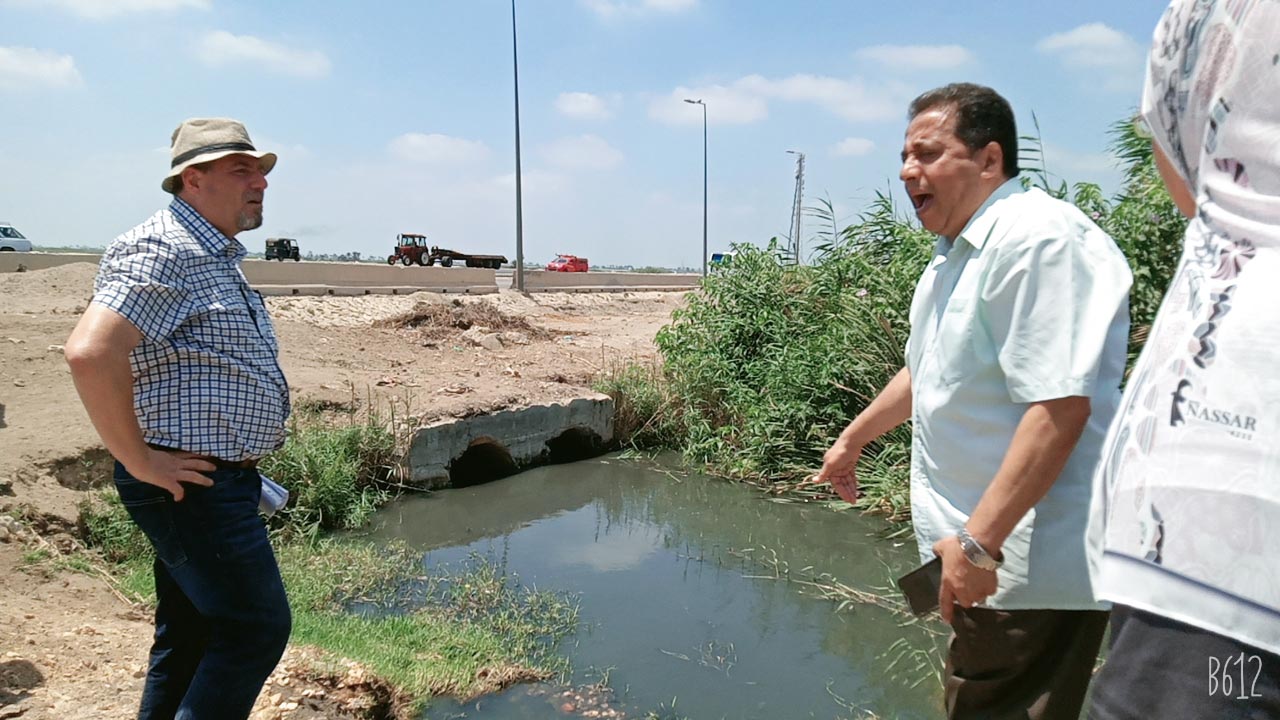 رئيس مياه دمياط يتابع أعمال إعادة تأهيل محطة معالجة صرف العنانية 
