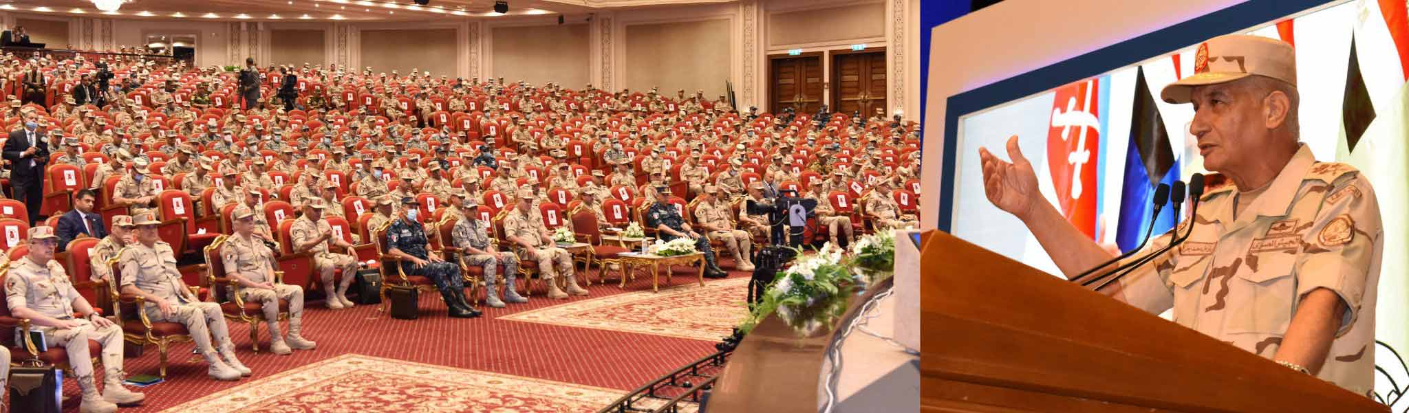 لقاء وزير الدفاع يلتقى مع عدد من قادة وضباط القوات المسلحة المعينين لتولى الوظائف القيادية 