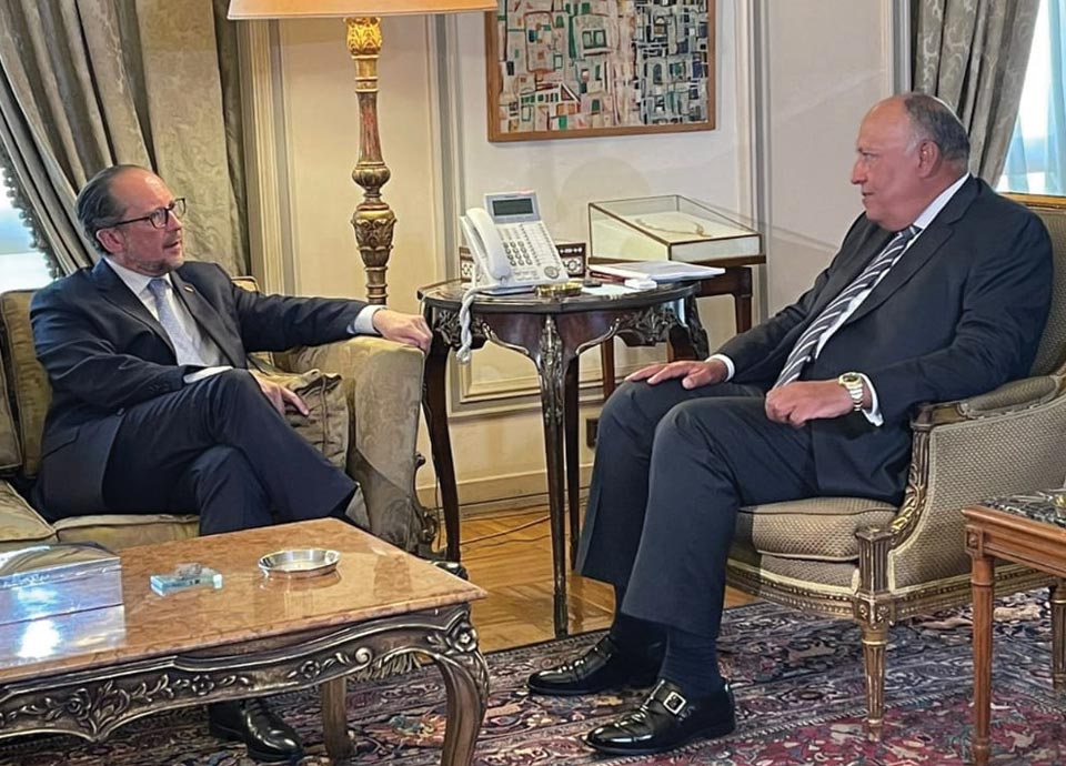 ‏ بدء جلسة المباحثات الثنائية بين مصر والنمسا برئاسة وزيري الخارجية |صور