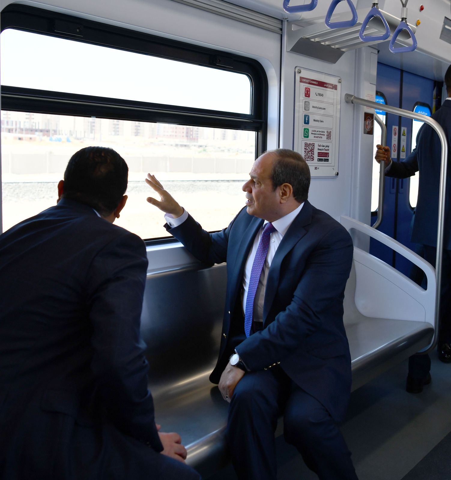 افتتاح الرئيس السيسي مشروع القطار الكهربائي ومحطة عدلي منصور المركزية