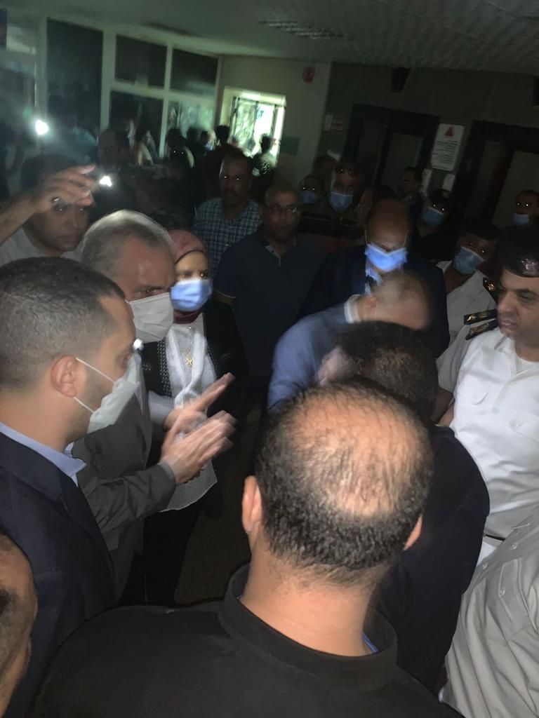 نقل 12 حالة إلى 4 مستشفيات فى حريق مستشفى كفر الشيخ 