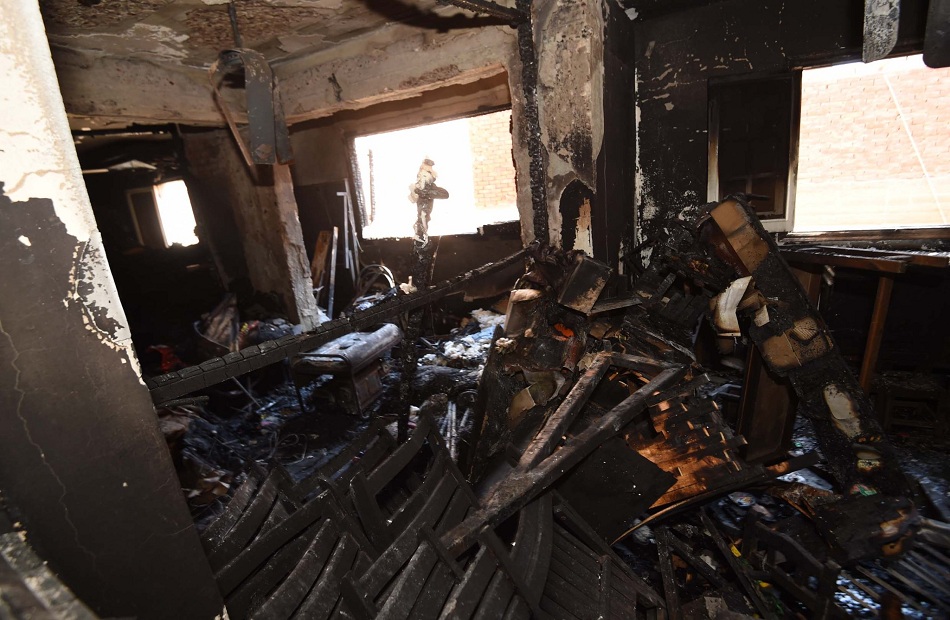 تحقيقات النيابة العامة تنفي العمدية في حريق كنيسة ;أبو سيفين; بإمبابة