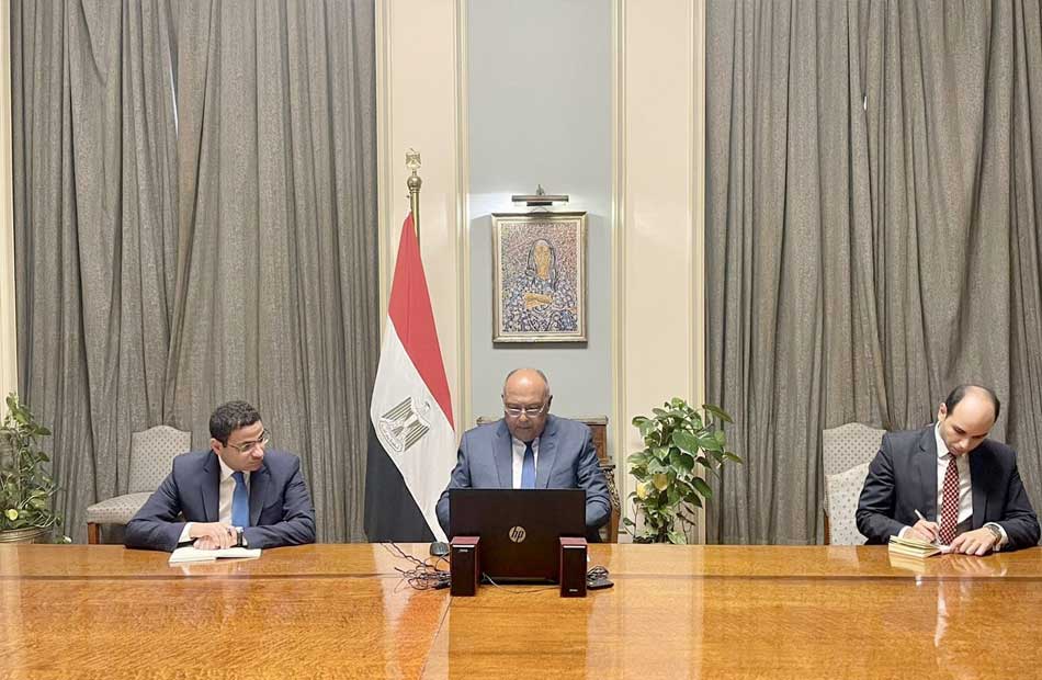  شكرى يستعرض رؤية الرئاسة المصرية لـ COP27