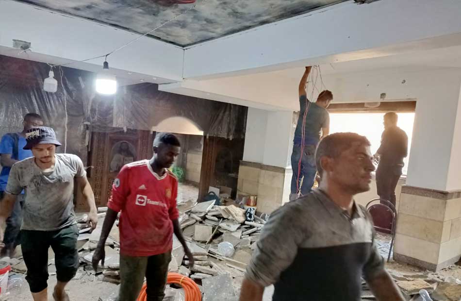 انطلاق أعمال ترميم كنيسة أبو سيفين في إمبابة 