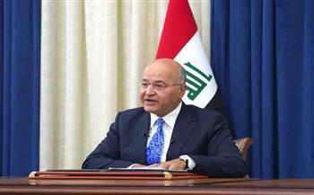 الرئيس العراقي الظروف الحالية تستدعي التزام التهدئة وتغليب المصلحة الوطنية العليا