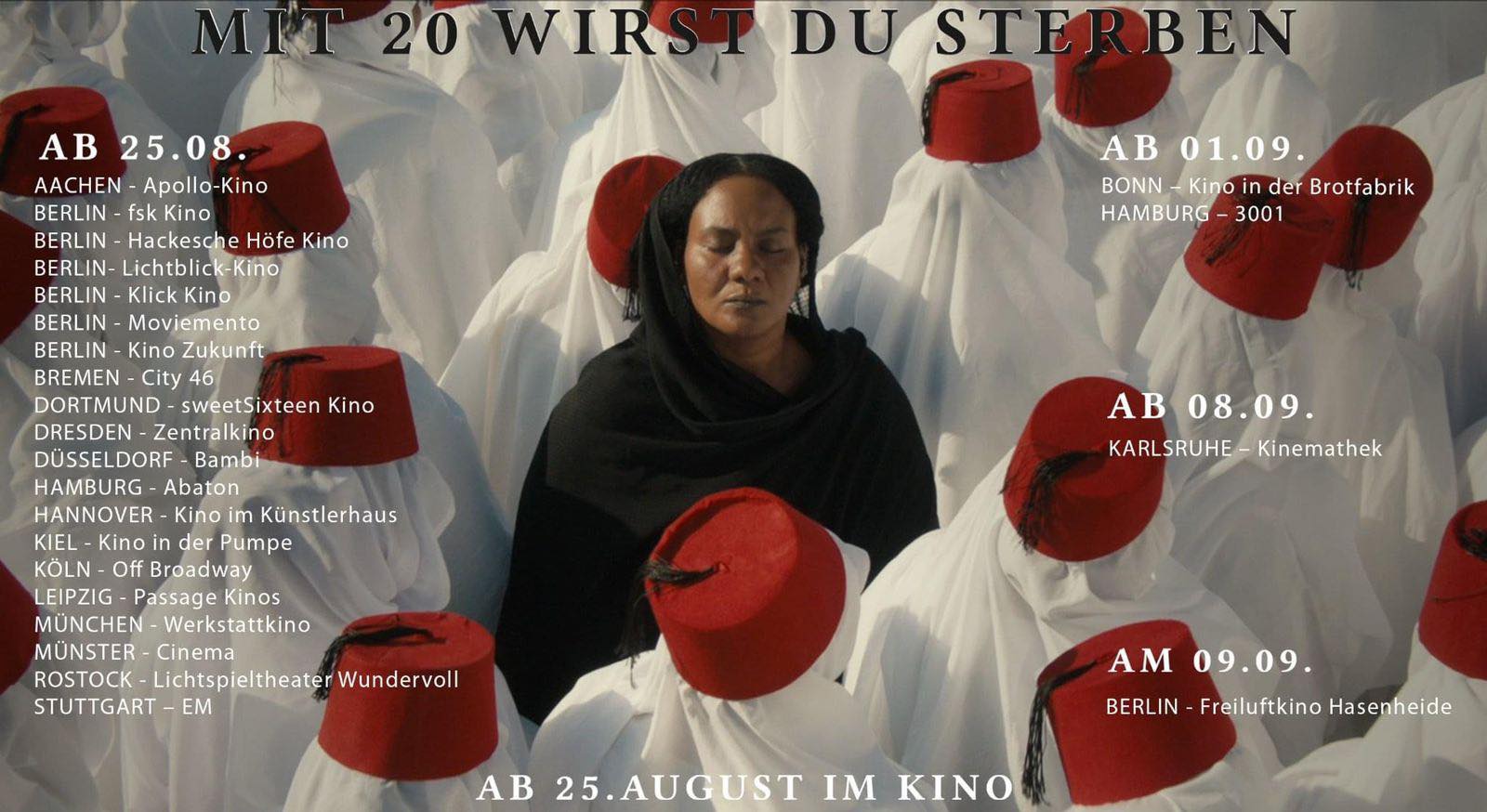     Le film soudanais You Will Die at Twenty fait les gros titres en Allemagne plein de chiffres