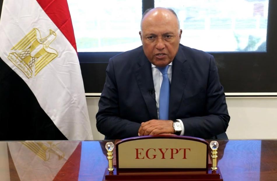شكري لا يمكن الربط بين دور مصر في دعم السلم والأمن وفكرة تخفيض الديون
