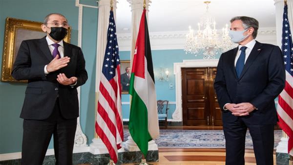وزير خارجية الأردن لنظيره الأمريكي حل الدولتين هو الحل الوحيد الذي يمكن أن تقبله وتتبناه الشعوب