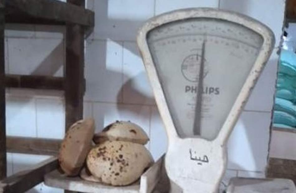 تموين البحيرة تحرير  محاضر لمخابز في رشيد تنتج خبزًا ناقص الوزن 