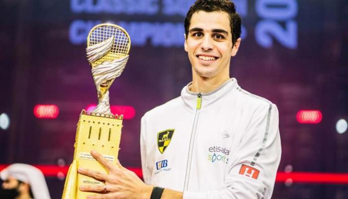 علي فرج يتأهل إلى نصف نهائي بطولة مصر الدولية المفتوحة للإسكواش