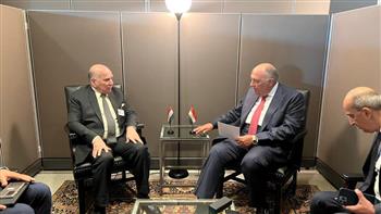   وزير الخارجية يلتقي نظيره العراقي ويؤكد دعم مصر لأمن واستقرار العراق| صور