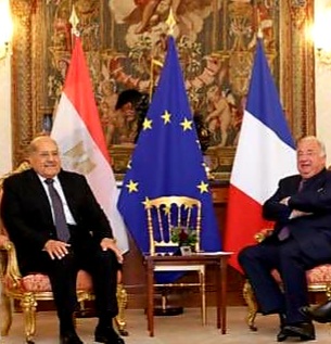 لقاء رئيس (الشيوخ الفرنسى) مع رئيس الشيوخ المصرى 