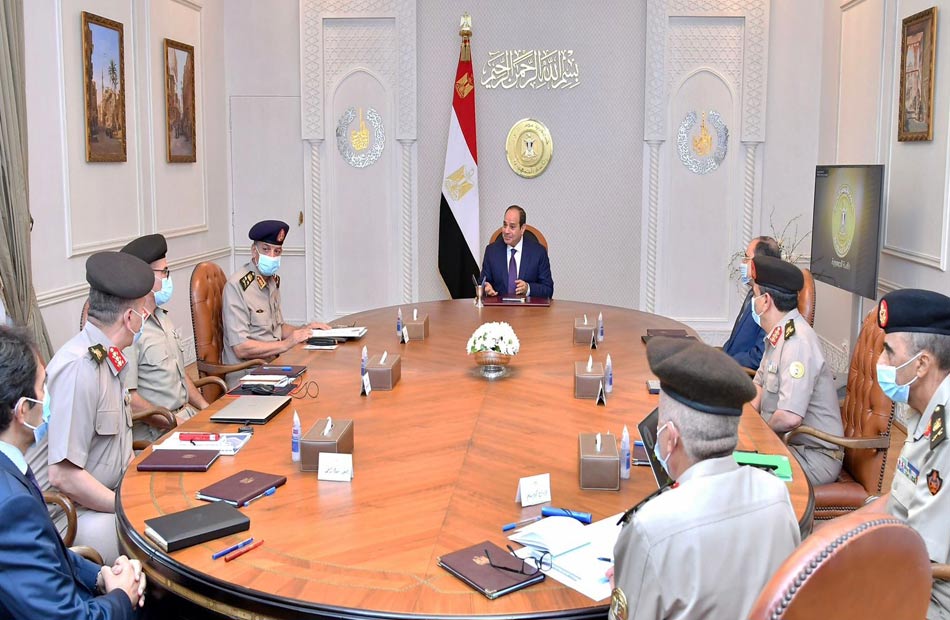 الرئيس السيسي يتابع مستجدات الموقف التنفيذي للمشروع القومي للإنتاج الزراعي واستصلاح الأراضي في توشكي