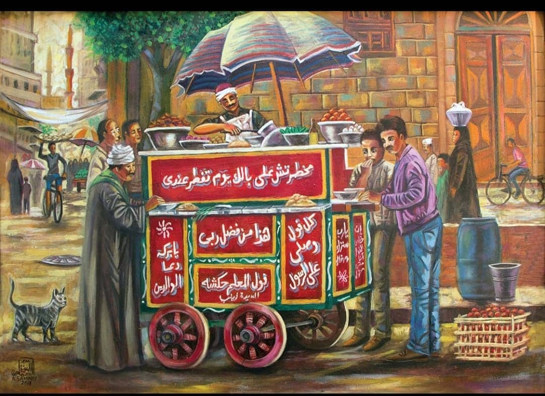 معرض الفنان عبد العزيز السماحي بالأوبرا
