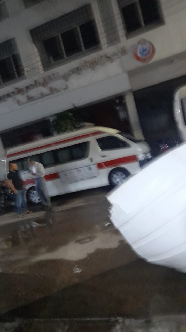 انفجار خزان مياه بنك الدم الإقليمي في طنطا بالغربية
