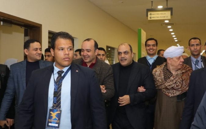 الدكتور محمد الباز مع الشيخ ياسين التهامي 
