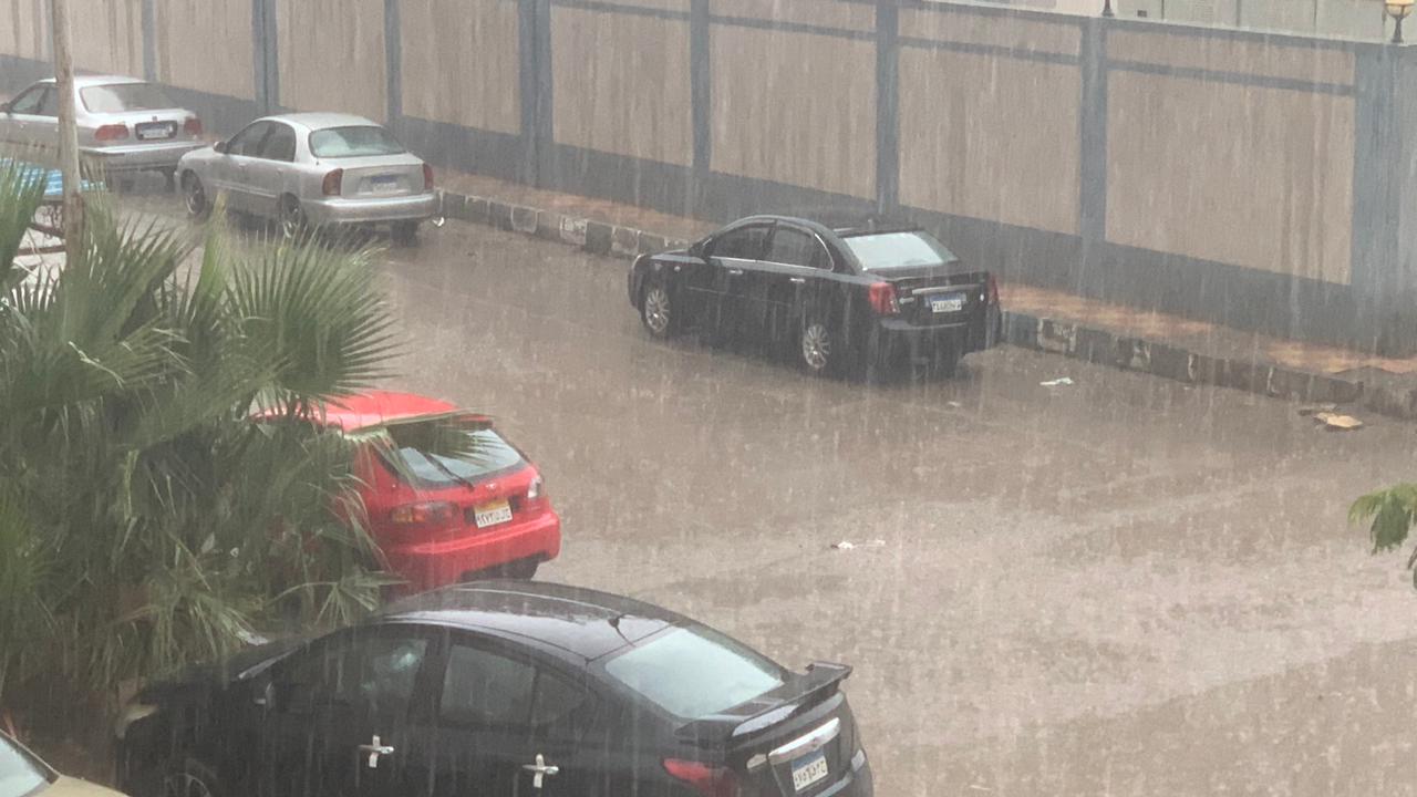 أمطار غزيرة على عدد من مراكز محافظة البحيرة