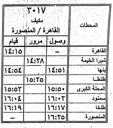  تشغيل قطارات درجة ثالثة مكيفة بين القاهرة والمنصورة والإسكندرية  