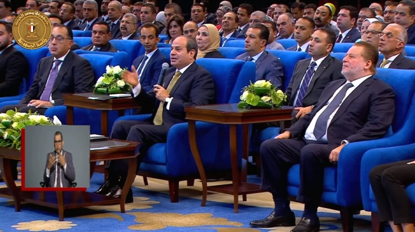 الرئيس السيسي  بيانات الحكومة المصرية مؤمنة ولا يمكن عمل شلل لها 