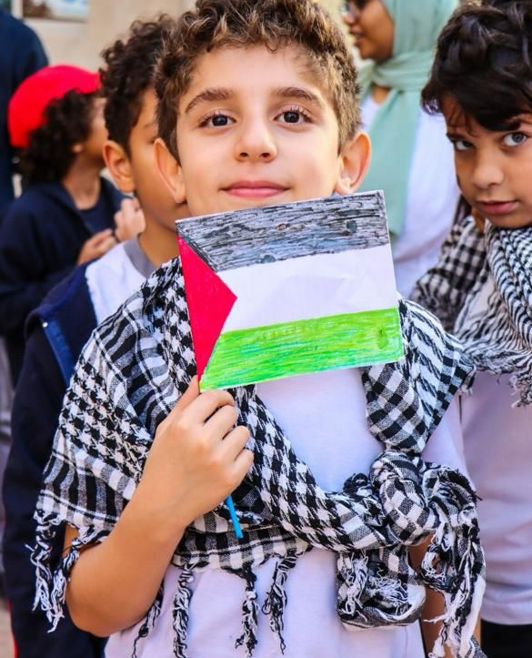 مدارس سكيلز الدولية تنظم وقفة تضامنية مع القضية الفلسطينية