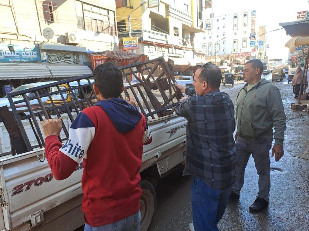 رفع  حالة إشغال في حملات بـ أحياء في الإسكندرية