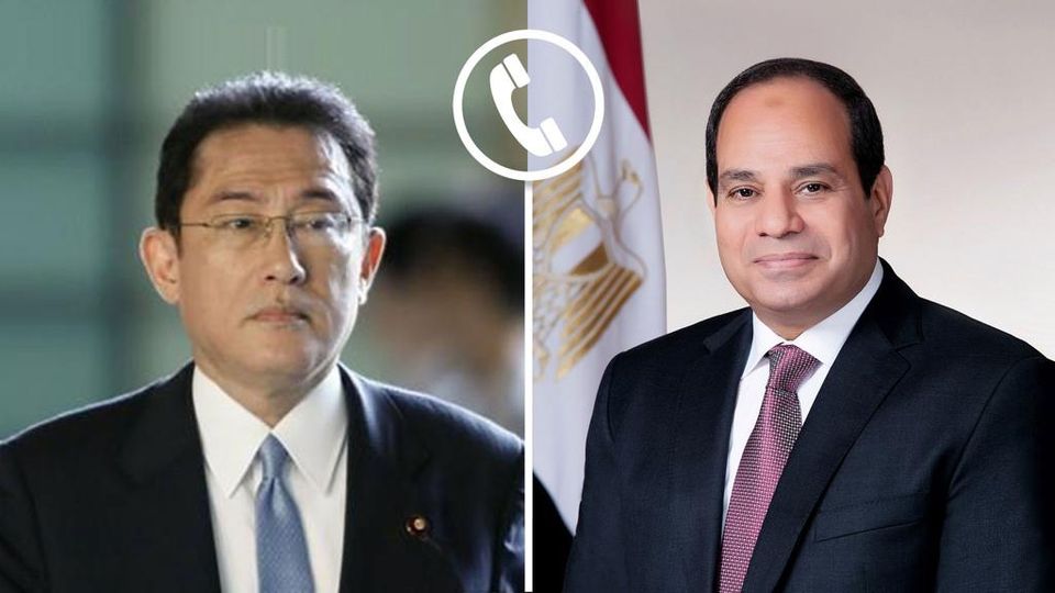 الرئيس السيسي يتلقى اتصالًا هاتفيًا من رئيس وزراء اليابان