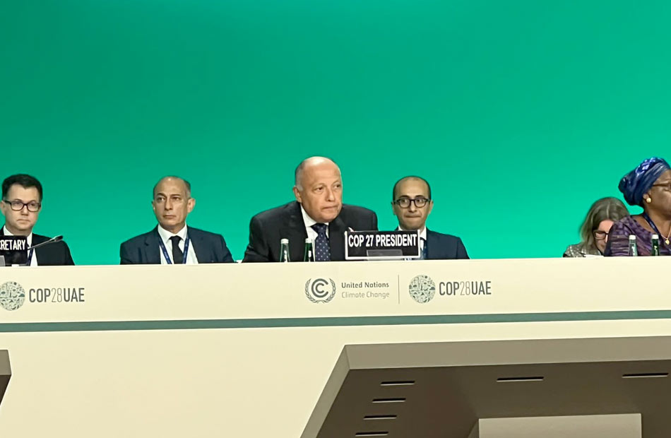 وزير الخارجية في COP 28: يجب إشراك الدول النامية في جهود مكافحة تغير المناخ