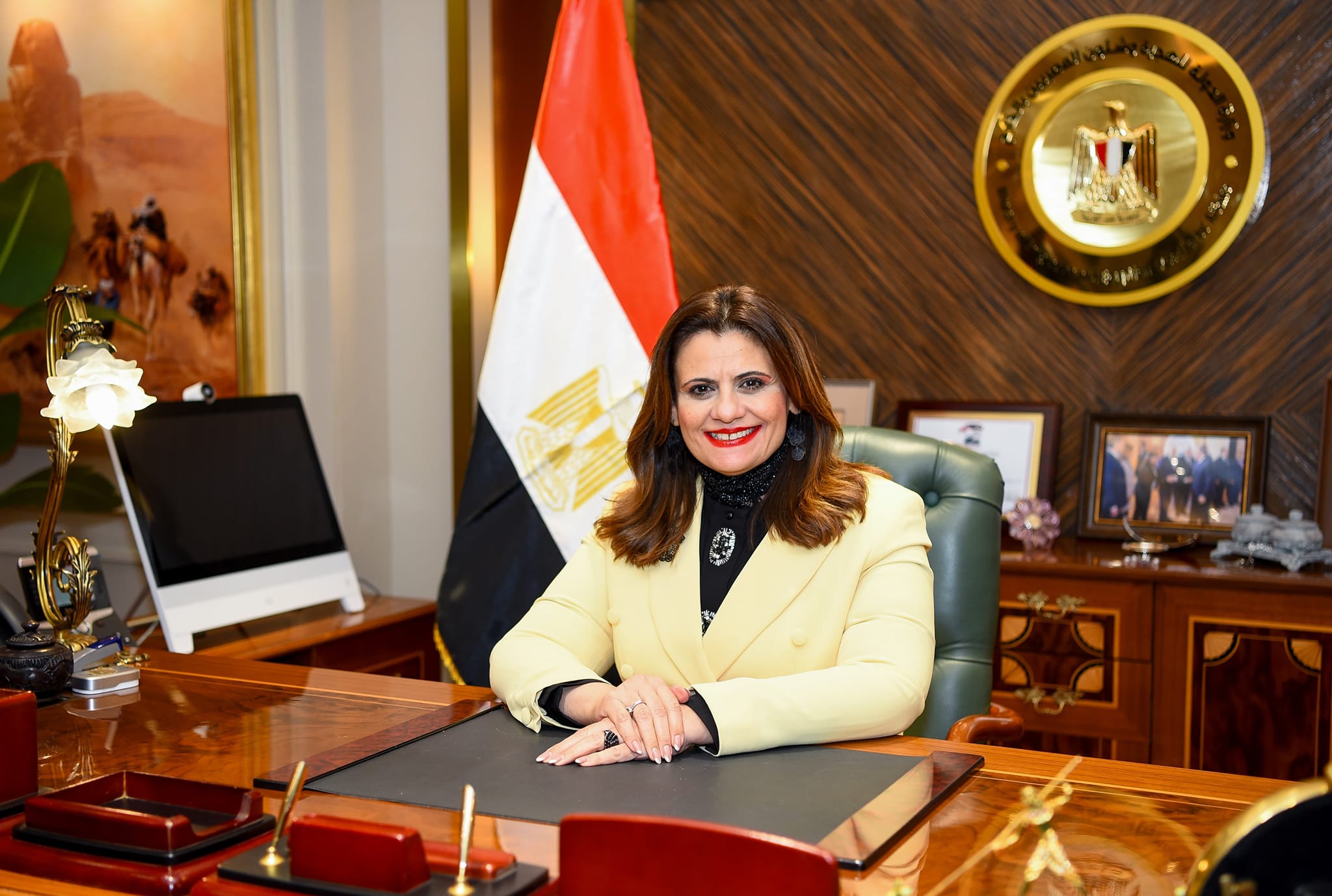 وزيرة الهجرة تُشارك في احتفال دولة الكويت بالذكرى الـ 63 للعيد الوطني 