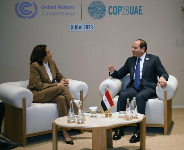 الرئيس ونائبة بايدن يؤكدان أن الشراكة الإستراتيجية بين مصر وأمريكا ركيزة هامة للحفاظ على استقرار الشرق الأوسط